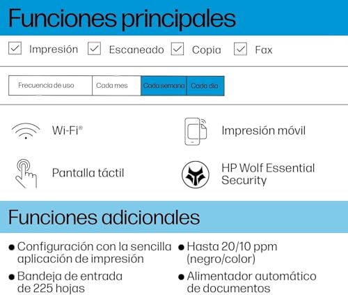 Miniatura 4 de Hp Officejet Pro 8132e, Impresora Multifunción Profesional De Inyección De Tinta A4 A Color, Copia, Escáner, Fax, Wi-Fi, Impresión A Doble Cara Automática, 20 Ppm, 6 Meses Instant Ink, Gris