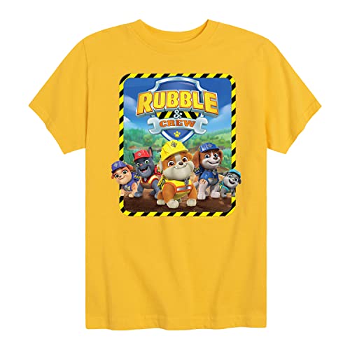 HYBRID APPAREL - Paw Patrol - Rubble & Crew - Toddler & Youth Short Sleeve Graphic T-Shirt
