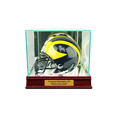 Mini Helmet Display Case with Engraving and...