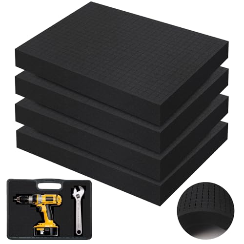 YFLeomry Rasterschaumstoff 4 Stück(400x300x50mm)- Schaumstoffeinlage Werkzeug,Schaumstoffeinlage für Transport - Hochwertiger Schaumstoff Zuschnitt für Verpackung, Lagerung,DIY YFLeomry Rasterschaumstoff 4 Stück(400x300x50mm)- Schaumstoffeinlage Werkzeug,Schaumstoffeinlage für Transport - Hochwertiger Schaumstoff Zuschnitt für Verpackung, Lagerung,DIY