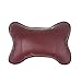 MIOAHD Car Neck Pillow Lederkissen Car Headrest Neck Pillow Sitzbezug