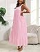 Rubehoow Women's Sleeveless Nightgown Old-fashion Floral Print Moo Moo Sleep Dress with Button Down (Pink, L)