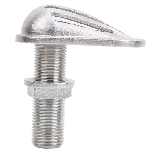 HERCHR Marine Boat Drain Thru‑Hull Fittings, Stainless Steel 316 Intake Strainer Boat Yachts Pump Hose Fitting Pick-up Inlet Filter Scoop Plumbing Thru Drain Connector(3/4)