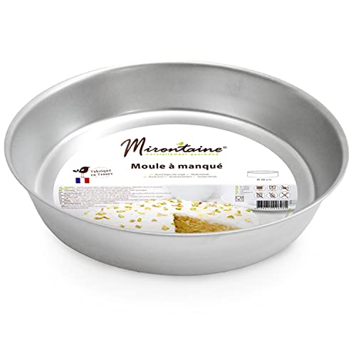 MIRONTAINE - Metal Springform - Cake Mould with High Edges - Diameter 25 cm - Tinplate - Yogurt Cake, Genoese - Professional Quality Pastry Utensil - Made in France - 628