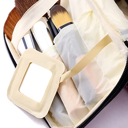 Ubmsa Makeup Bag,Travel Bag Essentials With Mirror For Women Girls Gifts,Cosmetics Bag Case Storage,Travel Size Toiletries For Brush Jewelry Organizer Accessories (Purple) #TOP1