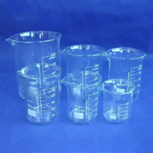 Bécher de laboratoire en verre de forme basse haute résistance