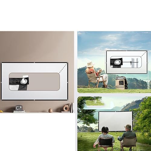 Pantalla de proyección portátil y plegable 100 pulg 16:9 miniatura 6