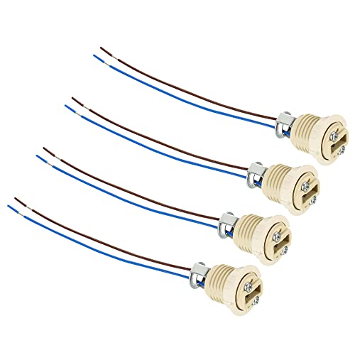 PATIKIL G9���C�g�x�[�X�\�P�b�g 4�� �Z���~�b�N �����v�d���z���_�[ �R�l�N�^ �Ɩ� �����p 140mm�P�[�u�����C���[�t�� �n���Q�����M LED���C�g �d���p