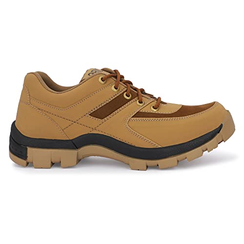 Mens All Type Hikking Trekking Climbing Mountain Adventure Festive Shoes (Tan, Numeric_7), Beige