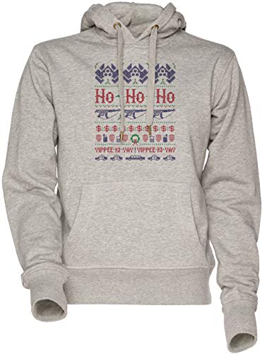 Sweat à capuche McClane Noël unisexe gris confortable pour homme et femme
