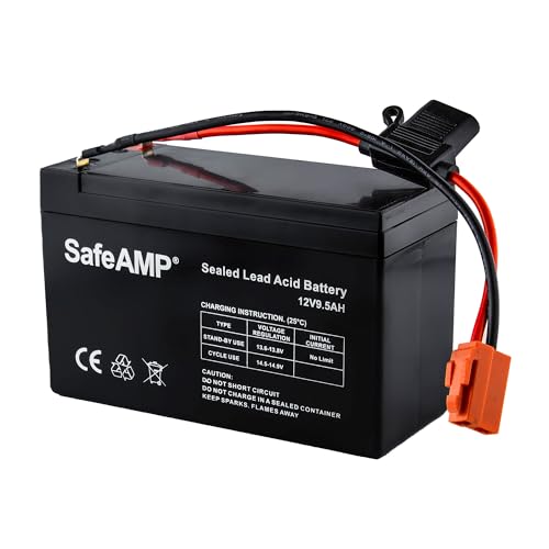 SafeAMP&reg; Replacement Battery for 12-Volt Ride On Vehicle with red 2 pins Connector
