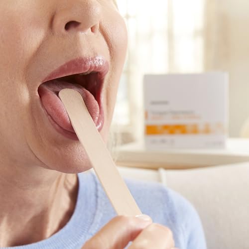 mckesson tongue depressors 5000 count adult size non-sterile wood unflavored splinter-free 6 in - use for medical arts crafts spa - 500 count pack of 10