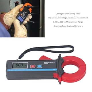 Pinza Amperometrica Digitale, Pinza Amperometrica per Corrente di Dispersione Amperometro Portatile per Perdite Digitali Ad Alta Precisione Dimensione Ganascia 40 Mm