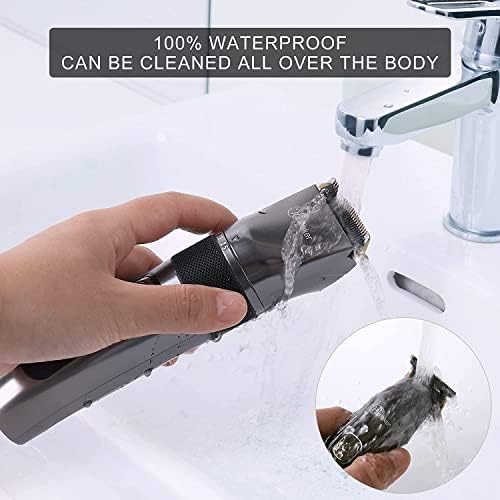 Hatteker Professional Hair Clippers and T-Blade Trimmer Kit for Men Cordless Beard Barber Clipper Hair Cutting Kit Haircut Grooming Kit IPX7 Waterproof