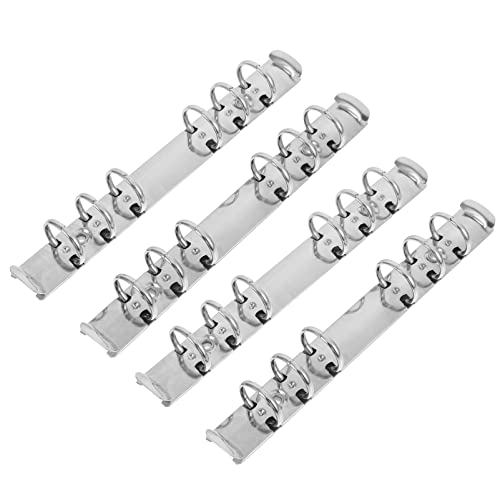 Alipis 4 Piezas Aglutinante Bobinas De Cuaderno De Hojas Sueltas Carpeta De La Cubierta De Los Planificadores Pequeño Cuaderno De Espiral A5 Anillos Simple A6 Divisor Acero Inoxidable