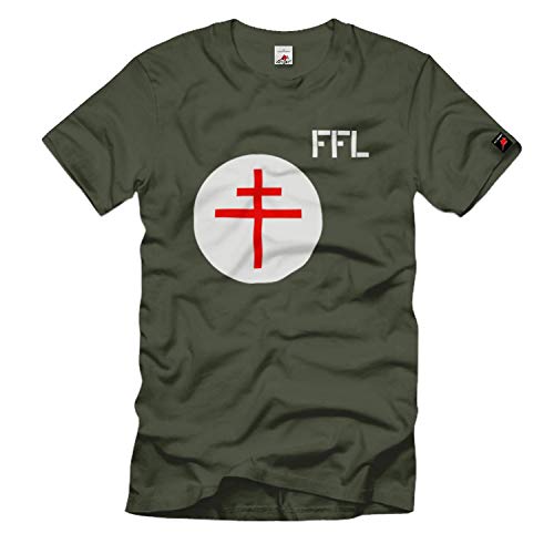 T-shirt FFL France Libre WK 2 vêtement militaire historique Seconde Guerre Mondiale #827