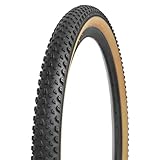 WEEROCK Bike Tire 22 * 2.125 Folding Replacement Tire for MTB Mountain Bike, Brown Black