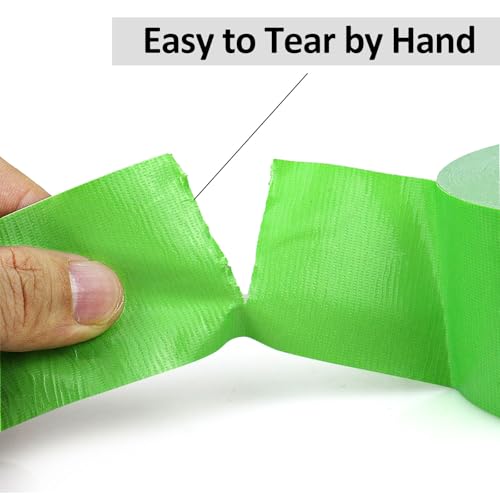 Image of BOMEI PACK Green Duct Tape, Heavy Duty Strong Waterproof Industrial Color Duct Tape 9.0mil x 1.88inch x 60yds for Packing and Repairing