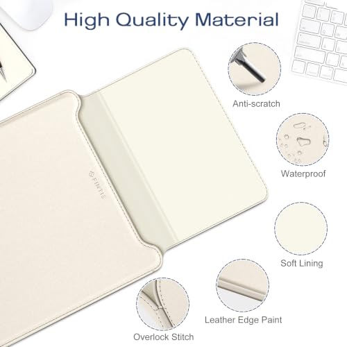 Image of Fintie Sleeve Case for MacBook Neo 13 Inch, MacBook Air 13.6 /13.3 Inch, MacBook Pro 13 Inch, Other Up to 13 inch Laptop Tablet - Slim Bag Cover with Stand, Synthetic Leather, Magnetic Closure, Starlight