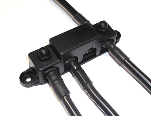 Fastronix 3/8" 4 Stud Stainless Steel Ground Distribution Block With Cover #TOP3