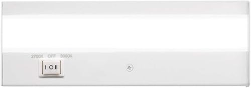 Wac Lighting BA-ACLED8-2730AL Duo ACLED Barra de luz, doble opción de color, en acabado de aluminio cepillado 2700 K y 3000 K, 8 pulgadas, Blanco,