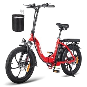 Fafrees F20 E-bike, vouwfiets, 20 inch, elektrische fiets voor heren en dames, 250 W motor en met 36 V 16 Ah afneembare accu, stadsfiets, Shimano 7S e-mountainbike, 20 inch x 3.0 Fat Tire