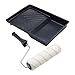 Price comparison product image ProDec 9 inch x 1.75" 3 Piece Unifibre Woven Paint Roller, Cage Frame and Tray Set for Painting with Emulsion Paints on Interior Walls and Ceilings, 9"