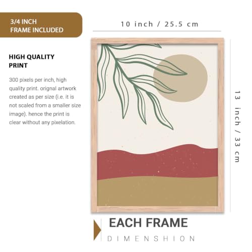 Image of kotart Classic Painting for Wall Decoration - Modern Art Wall Decor Framed Painting for Living Room Bedroom - Framed Posters /Paintings with Frame Set of 3 (Art 4)