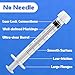 3mL Luer Lock Syringes without Needle - Syringe with Cap, Sterile Individually Sealed, Professional, Industrial & Personal Home Care, 50 Pack