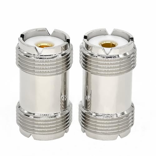 Adaptador de antena UHF PL259 SO239 hembra a hembra x2 miniatura 6