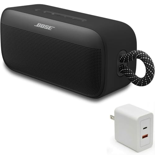 Bose SoundLink Plus Portable Bluetooth Speaker Bundle with Fast Charger, Wireless Outdoor Speaker, Up to 20 Hours Battery Life, Waterproof and Dustproof, (Black) - image 1