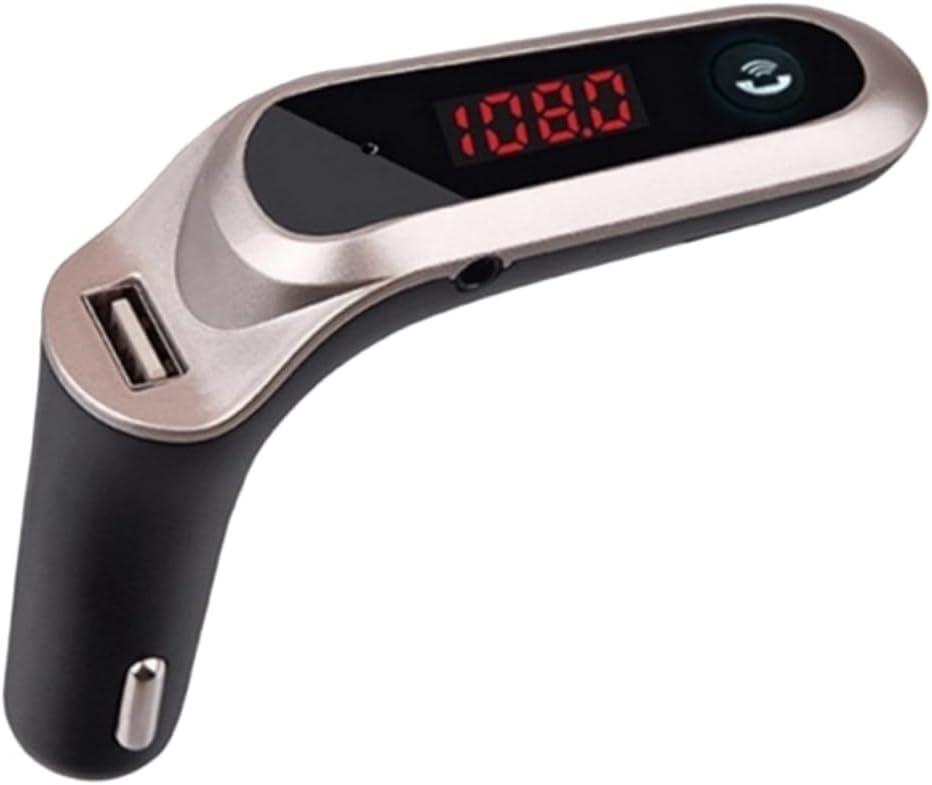 Car MP3 Player - USB Rechargeable with Music Play and Call Function, Seamless Switching with Aux Output