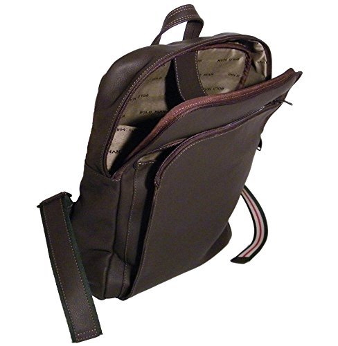 Mochila para Notebook em Couro 9136MD - Preto
