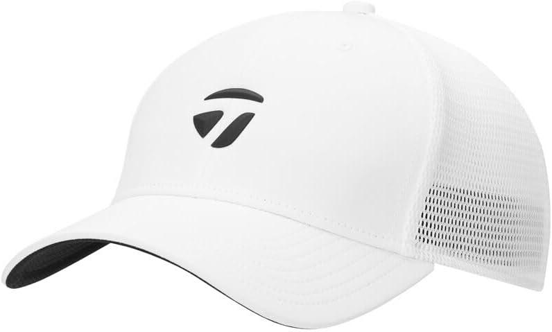 Taylormade Golf 2026 Cage Trucker Hat White Fitted Size Small/Medium