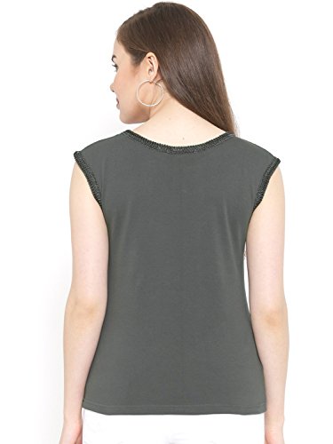 Image of RARE Women Red Lace Detail Top (EP1408)