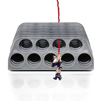 Rack-A-Tiers Cable Chase Wire Bracket (10 Pack), Electrical Organizer, NM Support, NMSC Stackers (CC9024.P10)