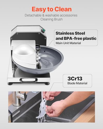 VEVOR Küchenmaschine Gemüsezerkleinerer 3000 U/min Küchenmaschine aus lebensmittelechtem Edelstahl mit S-förmiger Klinge, multifunktional zum Zerkleinern von Gemüse Obst Getreide Nüssen 7 VEVOR Küchenmaschine Gemüsezerkleinerer 3000 U/min Küchenmaschine aus lebensmittelechtem Edelstahl mit S-förmiger Klinge, multifunktional zum Zerkleinern von Gemüse Obst Getreide Nüssen