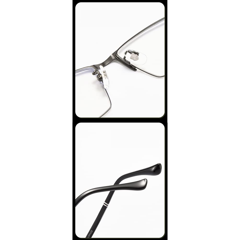 RICCIE Progressive multifokale Herren Lesebrille mit HD Harzgläsern, photochrom den Außenbereich Sonnenbrille / UV400 Dioptrie +1,0 bis +3,0,01,+2.5