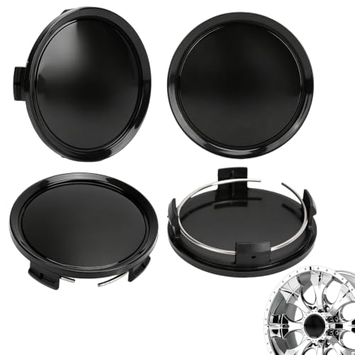 4 PCS Car Wheel Hub Center Cap, 74mm OD 69mm ID, ABS Car Wheel Center Caps