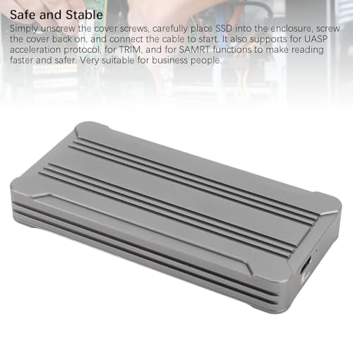 Caja externa ASHATA para SSD M.2 NVMe USB Tipo C miniatura 4