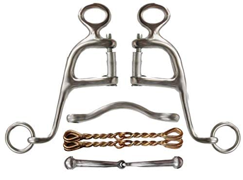 Showman Stainless Steel Walking Horse Bit w/ 6" Cheeks