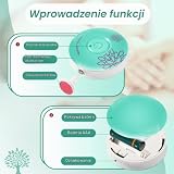 Brencco Elektryczny pilnik do paznokci dla dzieci z sześcioma wymiennymi głowicami do ostrzenia, niski poziom hałasu pilnik do paznokci, odpowiedni dla wszystkich grup wiekowych