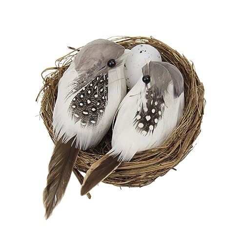 ifundom 1pc Realistic Birds Nest Decor for Easter Birds Breeding Nest Vivid Garden Ornament for Easter Theme Decoration and Lightweight Design