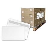 versando 55.000x Briefumschläge ohne Fenster C6 114x162mm wei...