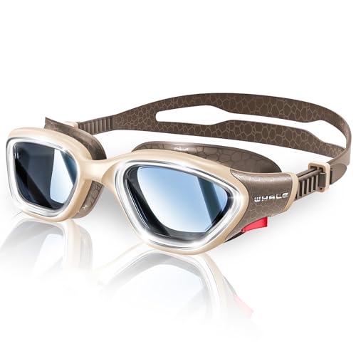 Image of Whale Swim Goggles, HD Anti-Fog Goggles, Unisex | 100% UV Protection | Anti-Fog Design Clear Wide-Angle Underwater View