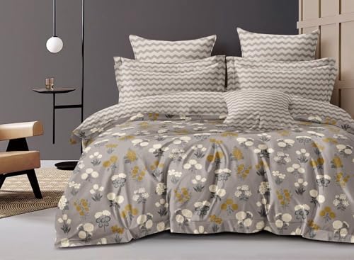 Image of 3-Layered Pure Cotton Reversible Dohar for Single Bed 60 x 90 Inches | Super Soft Lightweight AC Blanket /Quilt | All-Season Comfort & Washable Printed Cotton Dohar (Pack of 2) - Design 5