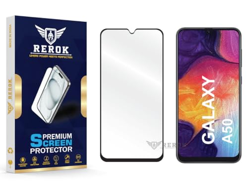 Image of Gorilla Tempered Glass Screen Protector Compatible with Samsung Galaxy A50 [Pack of 1] | Edge-to-Edge, Bubble-Free, Case Friendly, Easy Installation Kit