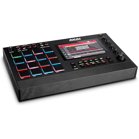 AKAI Professional MPC Live II – Battery Powered Drum Machine, Sampler and Beat Maker With Speakers, Drum Pads, Synth Engines and Touch Display Cover
