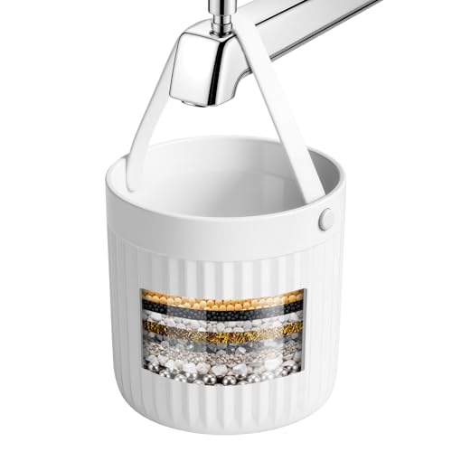HOTUT Bath Filter for Tub 8-Stage Filtration 7 500 Gallons Reduce Contaminants and 99% of Chlorine Bath Ball Water Filter for Bathtub Supports Healthy Skin & Hair BPA-Free Easy Installation