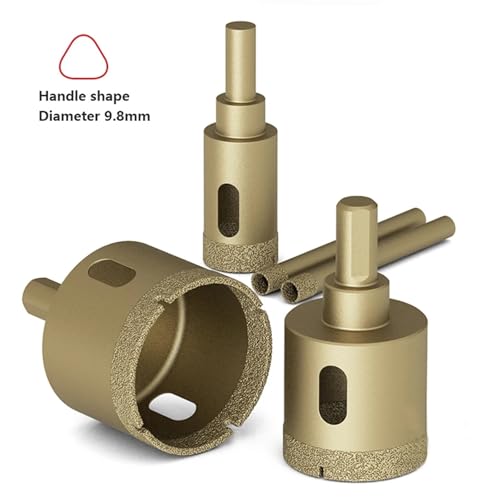 Foret de 35mm pour éviter les éclats sur le marbre et le granit dur